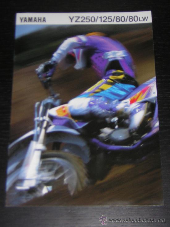 Coches y motocicletas: YAMAHA YZ 80 / 125 / 250 - CATALOGO PUBLICIDAD ORIGINAL - 1995 - ESPA&Ntilde;OL