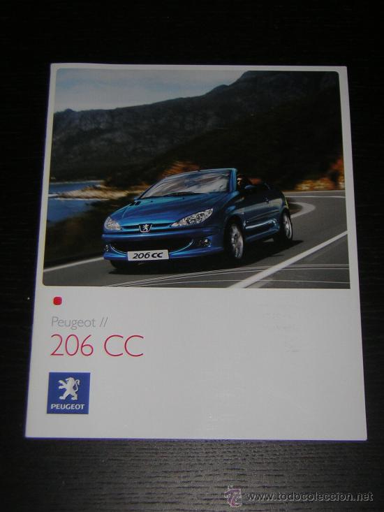 Coches y Motocicletas: PEUGEOT 206 CC - CATALOGO PUBLICIDAD ORIGINAL - 2006 - ESPA&Ntilde;OL