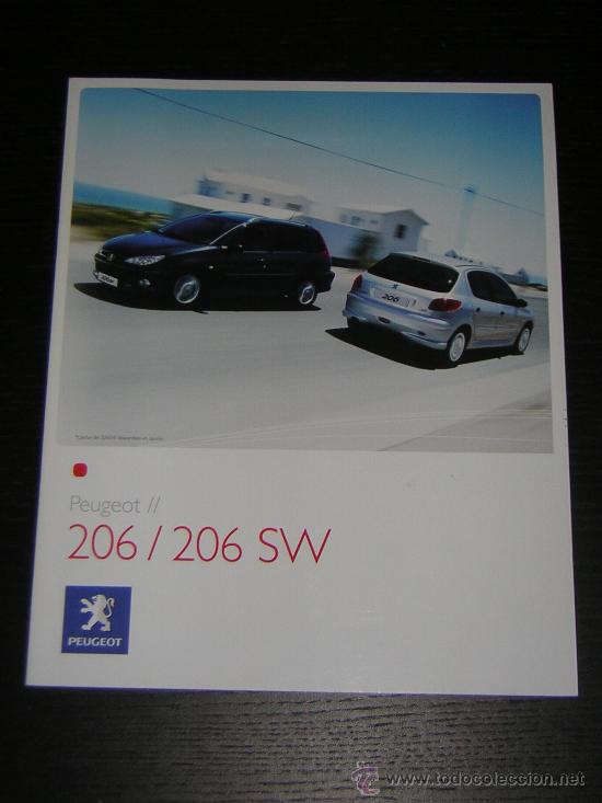 Coches y Motocicletas: PEUGEOT 206 / 206 SW - CATALOGO PUBLICIDAD ORIGINAL - 2006 - ESPA&Ntilde;OL