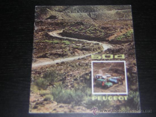 Coches y Motocicletas: PEUGEOT 504 BREAK - CATALOGO PUBLICIDAD ORIGINAL - 1974 - ESPA&Ntilde;OL