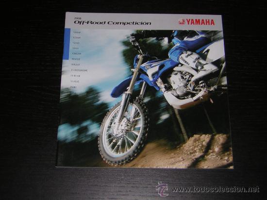 Coches y motocicletas: YAMAHA OFF ROAD COMPETICION YZ WR TTR - CATALOGO PUBLICIDAD ORIGINAL - 2008 - ESPA&Ntilde;OL