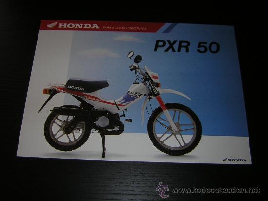 Coches y motocicletas: HONDA PXR 50 - CATALOGO FOLLETO PUBLICIDAD ORIGINAL - ESPA&Ntilde;OL