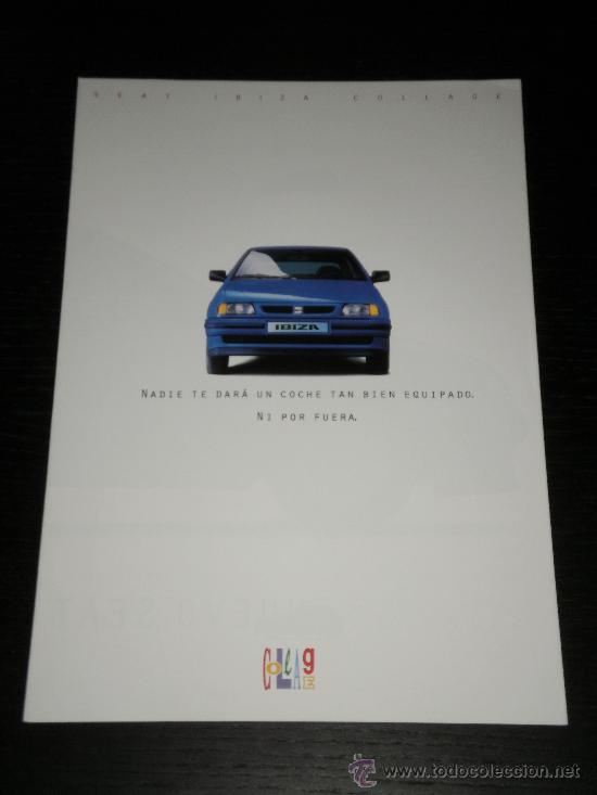 Coches y Motocicletas: SEAT IBIZA COLAGE - CATALOGO PUBLICIDAD ORIGINAL - ESPA&Ntilde;OL