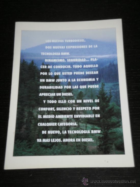 Coches y Motocicletas: BMW 325 TD / 525 TDS - CATALOGO PUBLICIDAD ORIGINAL - ESPA&Ntilde;OL