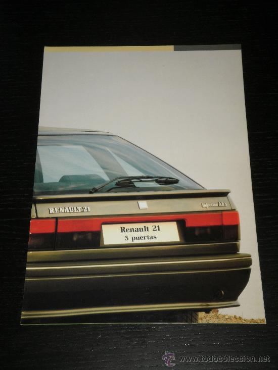 Autos und Motorr&auml;der: RENAULT 21 5 PUERTAS - CATALOGO PUBLICIDAD ORIGINAL - ESPA&Ntilde;OL