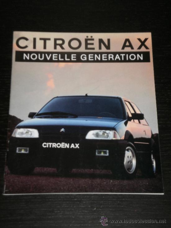 Coches y Motocicletas: CITROEN AX - CATALOGO PUBLICIDAD ORIGINAL - 1991 - FRANCES