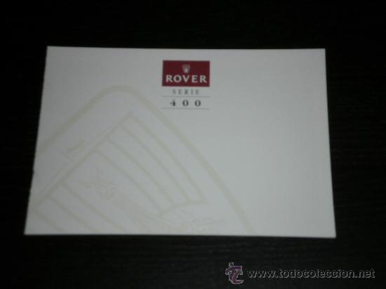 Coches y motocicletas: ROVER SERIE 400 - CATALOGO PUBLICIDAD ORIGINAL - ESPA&Ntilde;OL