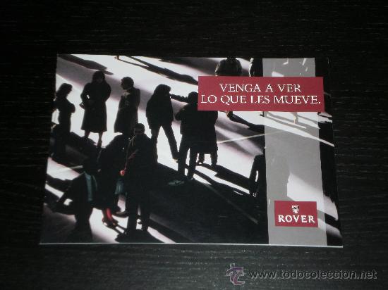 Coches y motocicletas: ROVER GAMA - CATALOGO PUBLICIDAD ORIGINAL - ESPA&Ntilde;OL