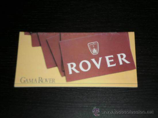 Coches y motocicletas: ROVER GAMA - CATALOGO PUBLICIDAD ORIGINAL - ESPA&Ntilde;OL