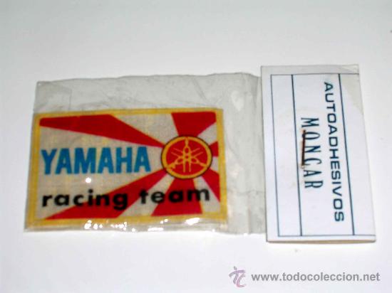 Coches y motocicletas: 2 autoadhesivos moto Yamaha y Zundapp Cross Team para adherir a la ropa con plancha, A&ntilde;os 70-80.