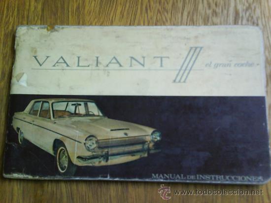 Coches y Motocicletas: MANUAL ORIGINAL DE VALIANT III (CHRYSLER ARGENTINA) - A&Ntilde;O 1964/5 - EN CASTELLANO