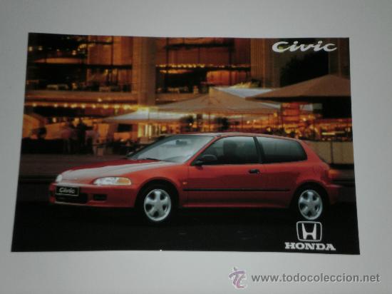 Coches y Motocicletas: HONDA CIVIC - CATALOGO PUBLICIDAD ORIGINAL - 1993 - ESPA&Ntilde;OL