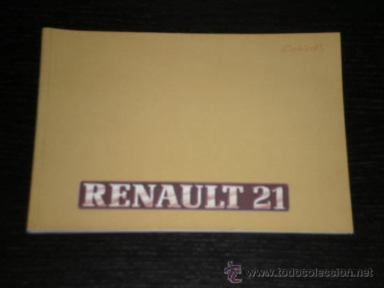 Autos und Motorr&auml;der: RENAULT 21 - MANUAL USUARIO ORIGINAL - 1988 - ESPA&Ntilde;OL