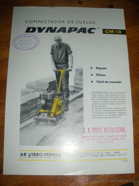 Autos und Motorr&auml;der: DYNAPAC CM 13 COMPACTADOR DE SUELOS. KYNOS INTERNACIONAL MADRID.