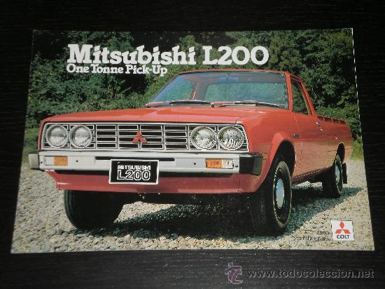 Coches y Motocicletas: MITSUBISHI L200 PICK UP - CATALOGO PUBLICIDAD ORIGINAL - INGLES