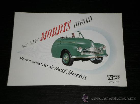 Automobili e Motociclette: MORRIS OXFORD - CATALOGO PUBLICIDAD ORIGINAL - INGLES