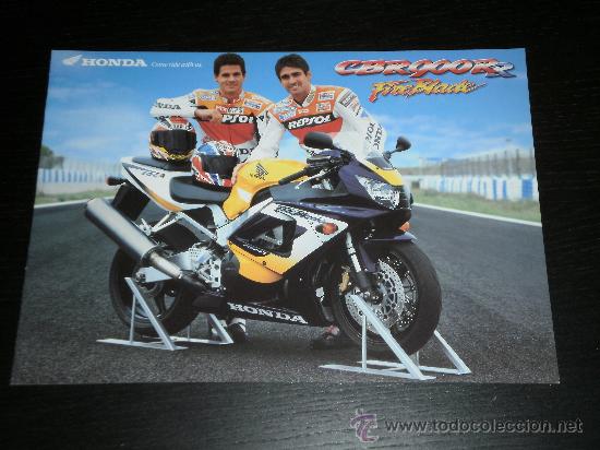 Automobili e Motociclette: HONDA CBR 900 RR FIREBLACK CRIVILLE DOOHAN- CATALOGO PUBLICIDAD ORIGINAL - 1999 - ESPA&Ntilde;OL