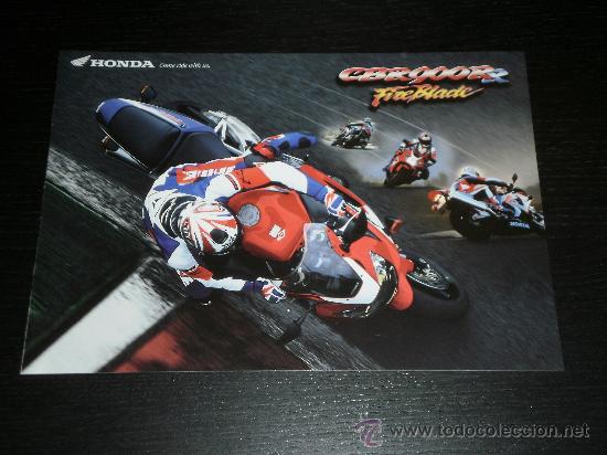 Coches y Motocicletas: HONDA CBR 900 RR FIREBLACK - CATALOGO PUBLICIDAD ORIGINAL - 2000 - ESPA&Ntilde;OL