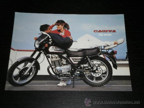 Autos und Motorr&auml;der: CAGIVA ALA VERDE 250 350  - CATALOGO FOLLETO PUBLICIDAD ORIGINAL - ITALIANO / INGLES