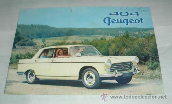 Coches y Motocicletas: CAT&Aacute;LOGO DE 404 PEUGEOT,BERLINA GRAN TURISMO,A&Ntilde;O 1960