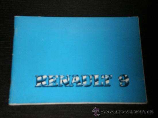 Autos und Motorr&auml;der: RENAULT 9 - MANUAL USUARIO ORIGINAL - 1985 - ESPA&Ntilde;OL