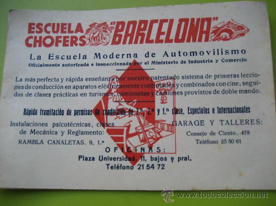Coches y Motocicletas: Escuela Chofers Barcelona.