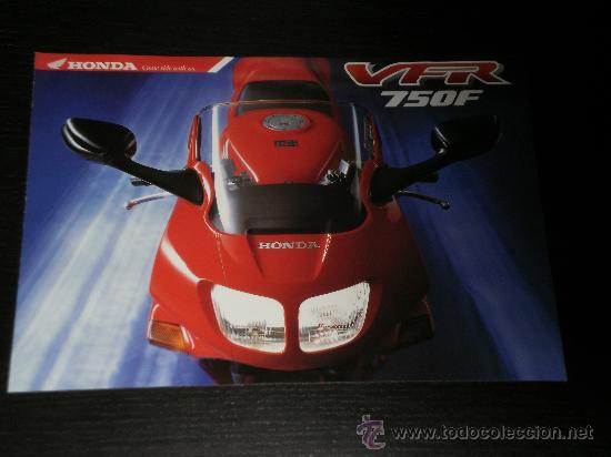 Coches y motocicletas: HONDA VFR 750 F - CATALOGO PUBLICIDAD ORIGINAL - 1995 - ESPA&Ntilde;OL