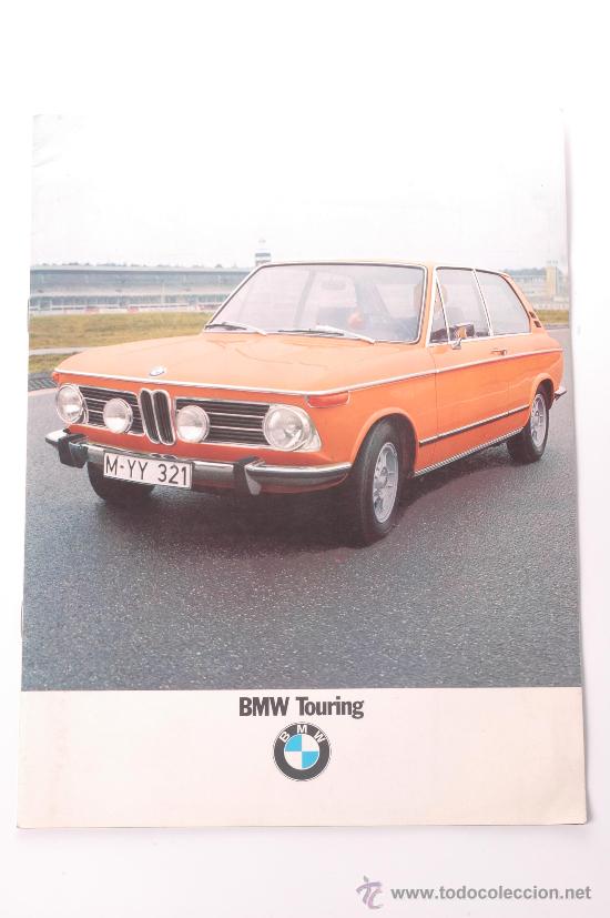 Cars and Motorcycles: Cat&aacute;logo de coche BMW Touring, modelos 1600, 1800, 2000 y 2000 tii, Impreso en Alemania, A&ntilde;o 1971