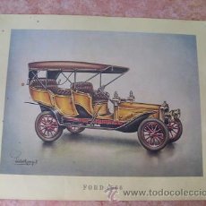 Coches y Motocicletas: LAMINA DE AUTOMOVIL FORD 1906,MEDIDAS 37,5 CMS ANCHO X 30 CMS ALTO,IDEAL PARA ENMARCAR
