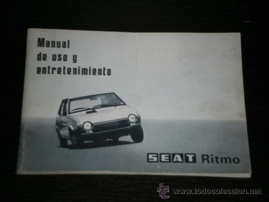 Carros e motociclos: SEAT RITMO - MANUAL USUARIO ORIGINAL - 1980 - ESPA&Ntilde;OL