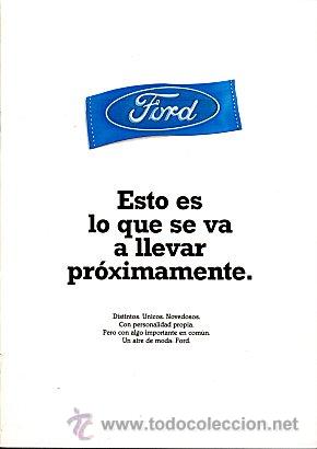 Automobili e Motociclette: Ford gama 1991  Catalogo marca