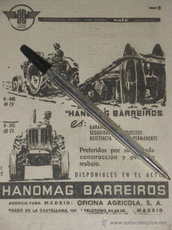 Automobili e Motociclette: HANOMAG BARREIROS.