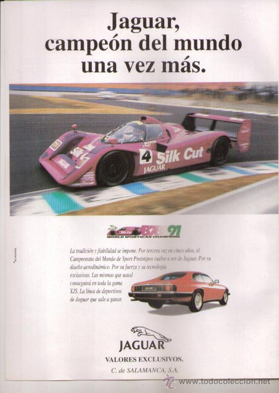 Coches y Motocicletas: JAGUAR XJS: anuncio publicitario de 1992