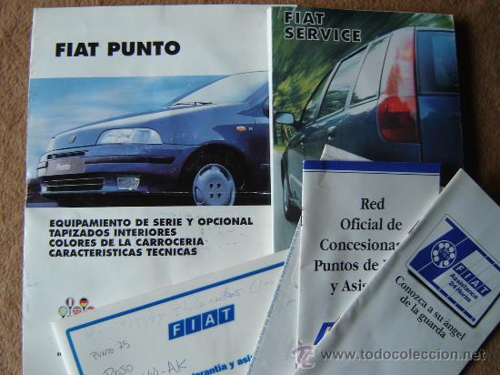 Coches y Motocicletas: LOTE DE PUBLICACIONES OFICIALES SOBRE EL FIAT PUNTO ANTIGUO - TODO LO QUE SE VE EN LAS FOTOS