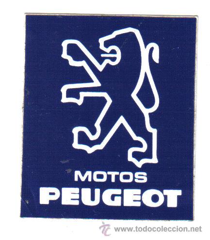 Coches y Motocicletas: PEGATINA MOTOS PEUGEOT - MEDIDAS 7 X 6