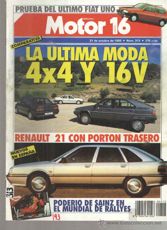 Coches y Motocicletas: MOTOR16 1989: CITROEN BX 16V; PEUGEOT 405 MI 16; BERTONE FREECLIMBER; ETC...