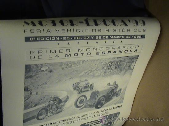 Coches y Motocicletas: CARTEL MOTOR EPOCA 99 VALENCIA