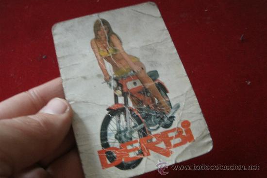 Coches y motocicletas: Calendario Derbi original 1969 - chica pin-up - muy escaso.