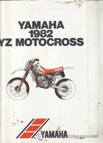 Coches y motocicletas: CATALOGO PUBLICIDAD YAMAHA YZ MOTOCROSS (1982).
