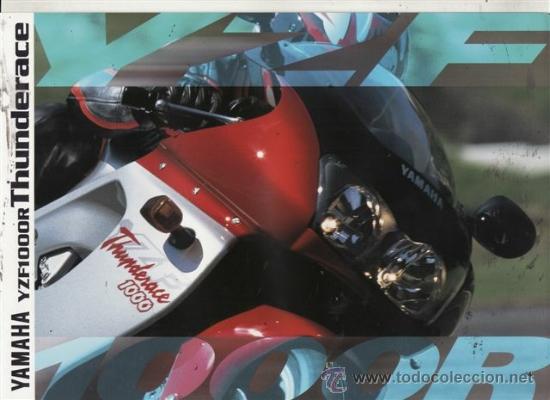 Coches y motocicletas: CAT&Aacute;LOGO PUBLICITARIO YAMAHA YZF 1000R THUNDETACE.