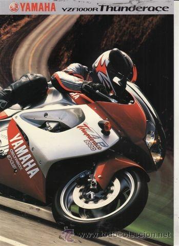 Coches y motocicletas: CAT&Aacute;LOGO PUBLICITARIO YAMAHA YZF 1000R THUNDERACE.