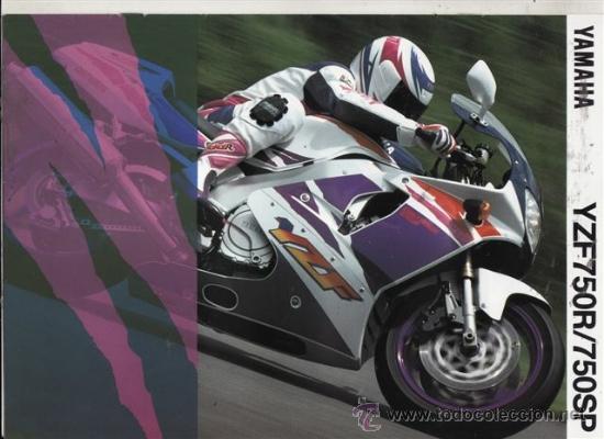 Coches y motocicletas: CAT&Aacute;LOGO PUBLICITARIO YAMAHA YZF 750R/YAMAHA YZF 750 SP.