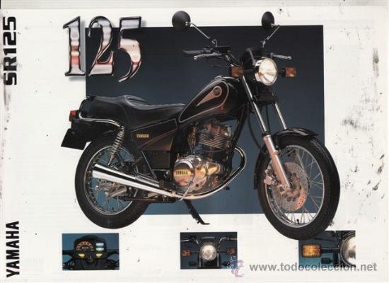 Coches y motocicletas: CAT&Aacute;LOGO PUBLICITARIO YAMAHA SR 125.