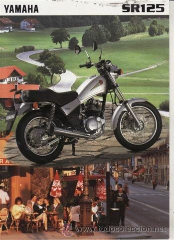 Coches y motocicletas: CAT&Aacute;LOGO PUBLICITARIO YAMAHA SR 125.