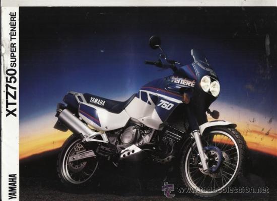 Coches y motocicletas: CAT&Aacute;LOGO PUBLICITARIO YAMAHA XTZ 750 SUPER T&Eacute;N&Eacute;R&Eacute;.