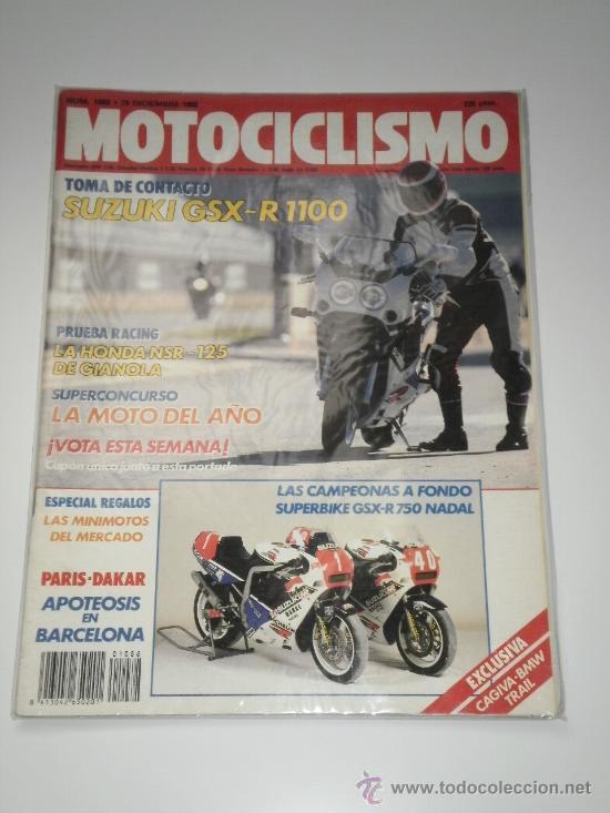 Coches y Motocicletas: MOTOCICLISMO N&ordm; 1088 - SUZUKI GSX 750 R NADAL / GSX R 1100 / DAKAR / HONDA NSR 125 GIANOLA