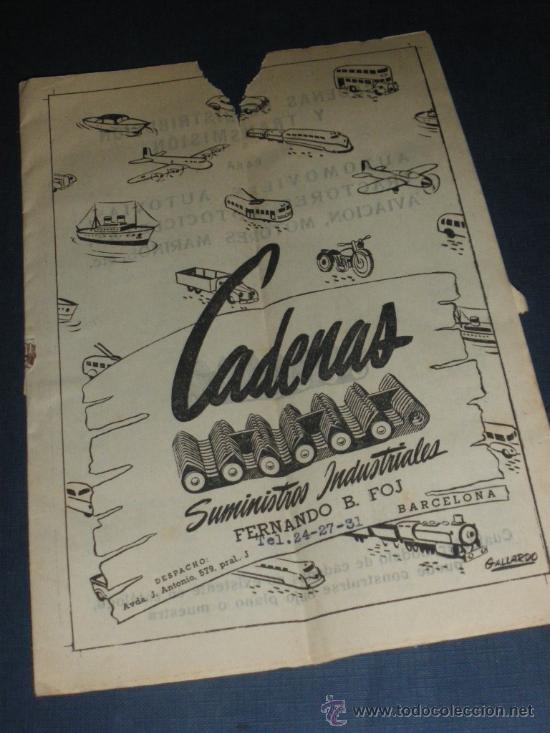 Cars and Motorcycles: CADENAS, SUMINISTROS INDUSTRIALES. FERNANDO B FOJ, BARCELONA. BUICK CADILLA DODGE...