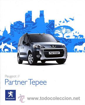 Carros e motociclos: PEUGEOT PARTNER TEPEE CATALOGO MARCA