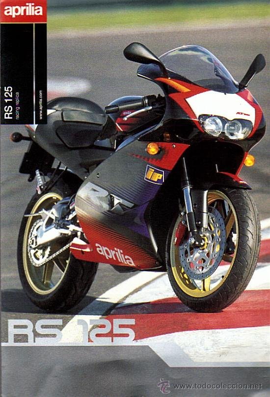 Catalogo Triptico Medida Din Aprilia Rs 125 Sold Through Direct Sale