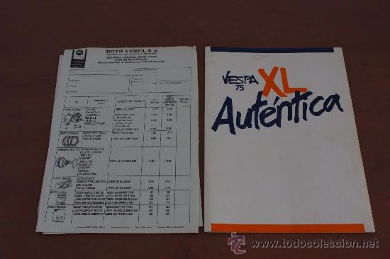 Coches y motocicletas: VESPA Comunicado de Prensa. Presentacion Vespa 75 y 125 XL con 5 Transfers